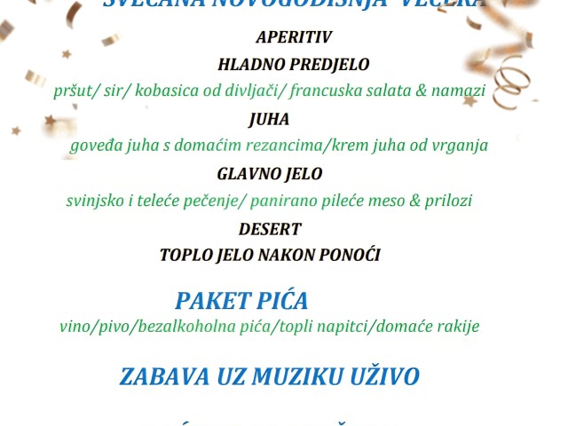 DOČEK NOVE GODINE ALL INCLUSIVE