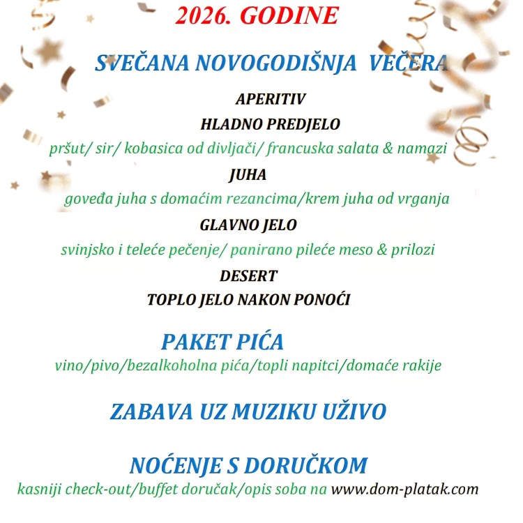 DOČEK NOVE GODINE ALL INCLUSIVE