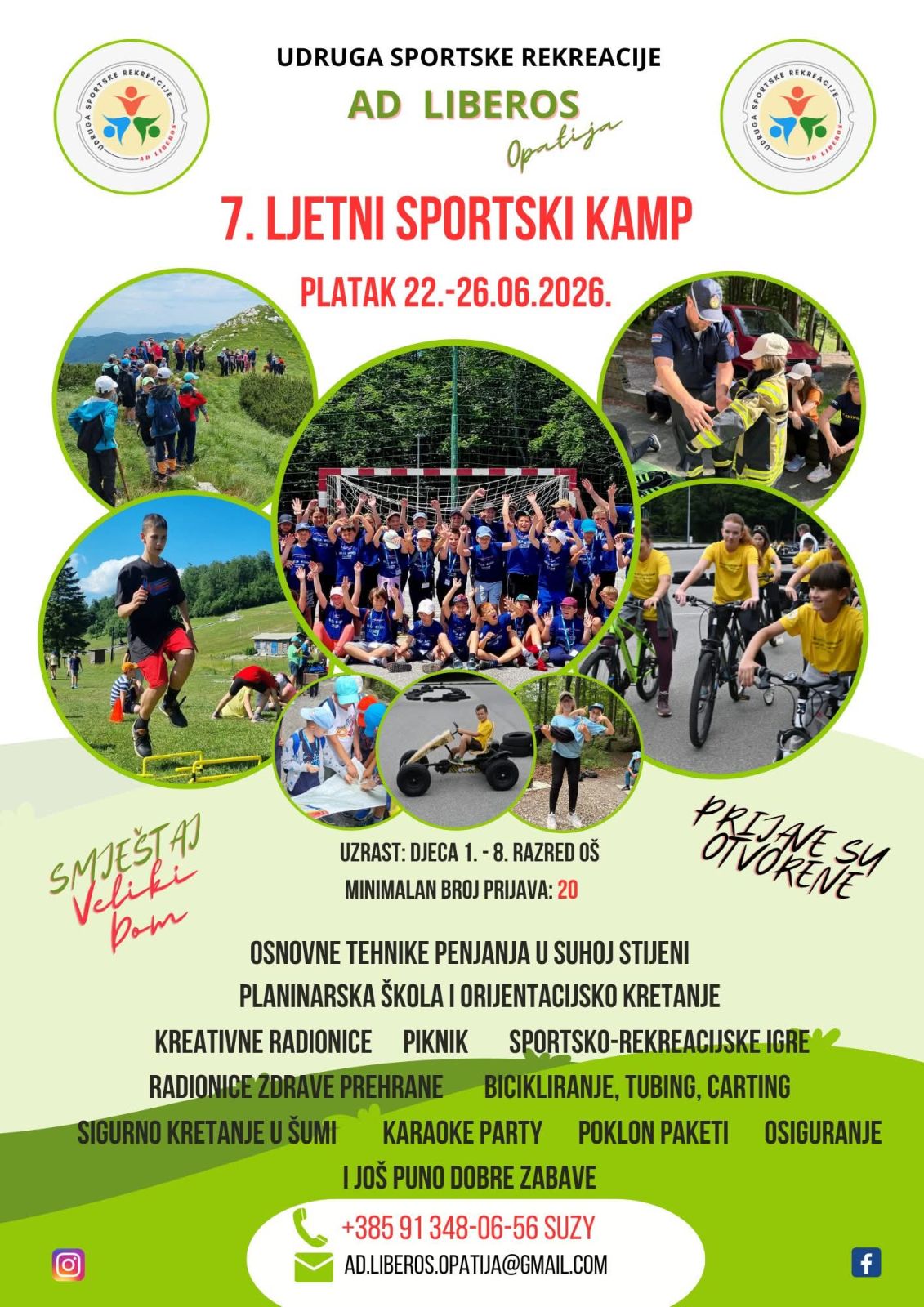 Ljetni sportski kamp, Platak 22-26/06/2026
