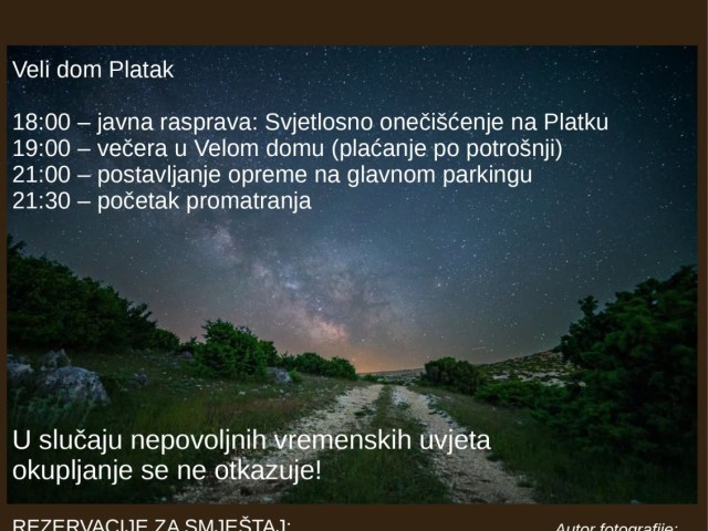 Platak Star Party 11/07/2026
